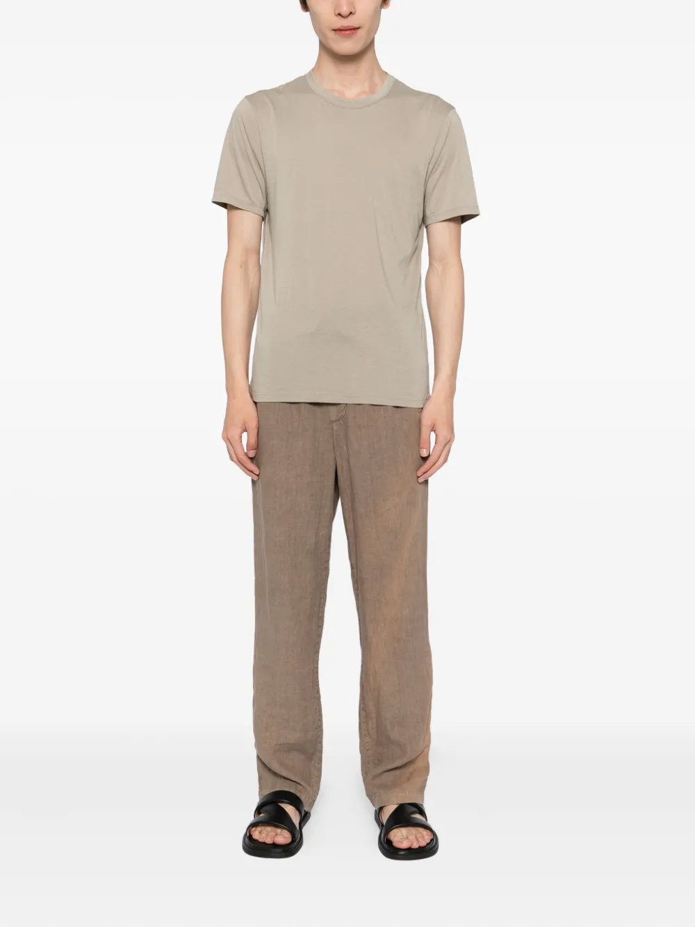 James Perse Luxe Lotus T-shirt Bruin