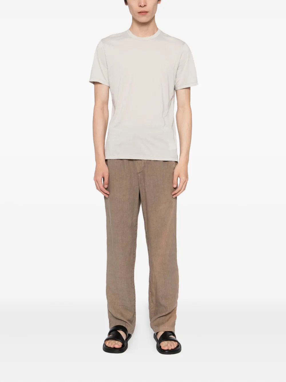 James Perse Luxe Lotus T-shirt - Grijs