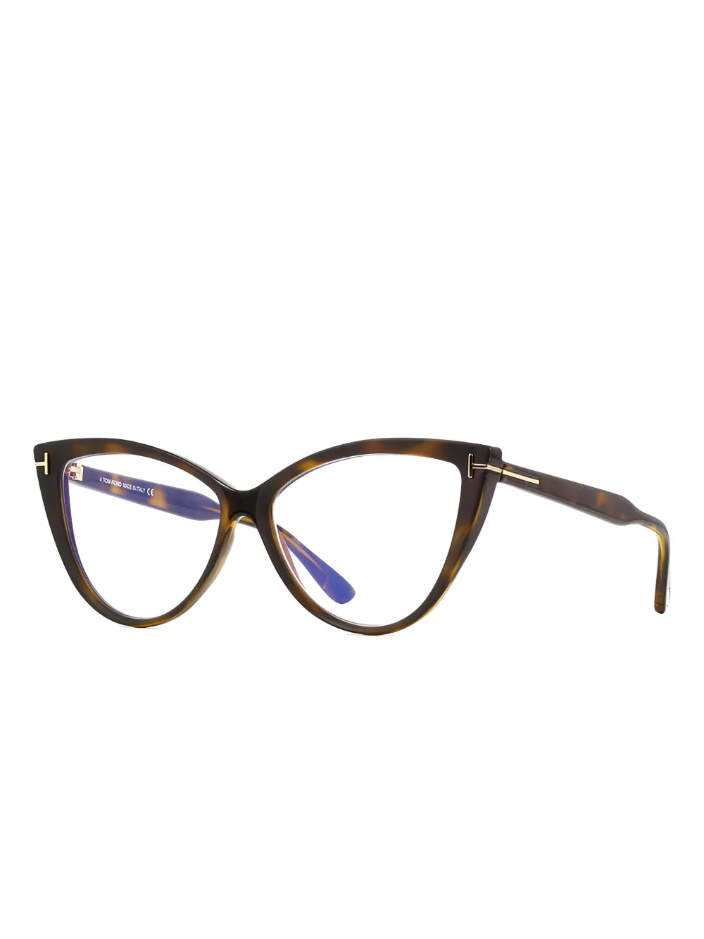 TOM FORD Eyewear Bril met cat-eye montuur Bruin