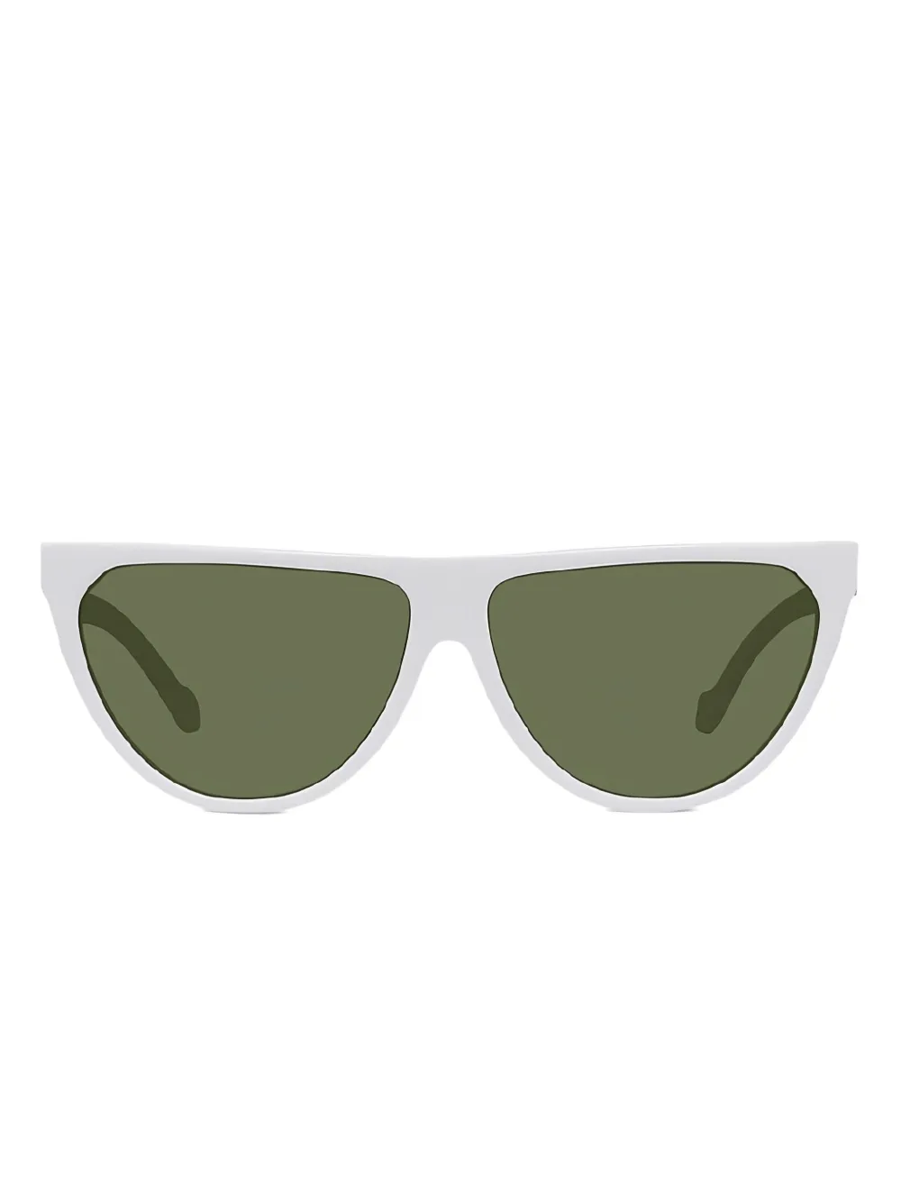 LOEWE Zonnebril met cat-eye montuur en volledige rand Wit