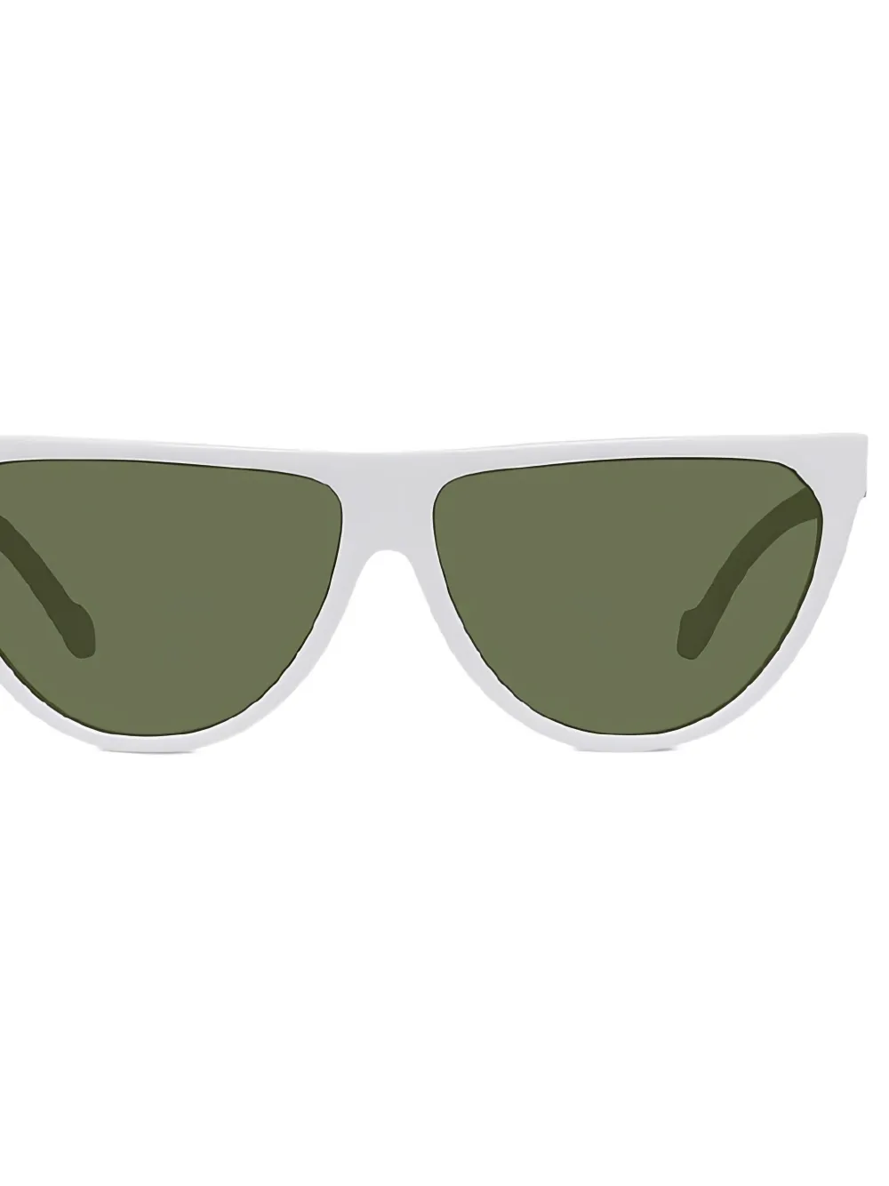 LOEWE Zonnebril met cat-eye montuur en volledige rand Wit