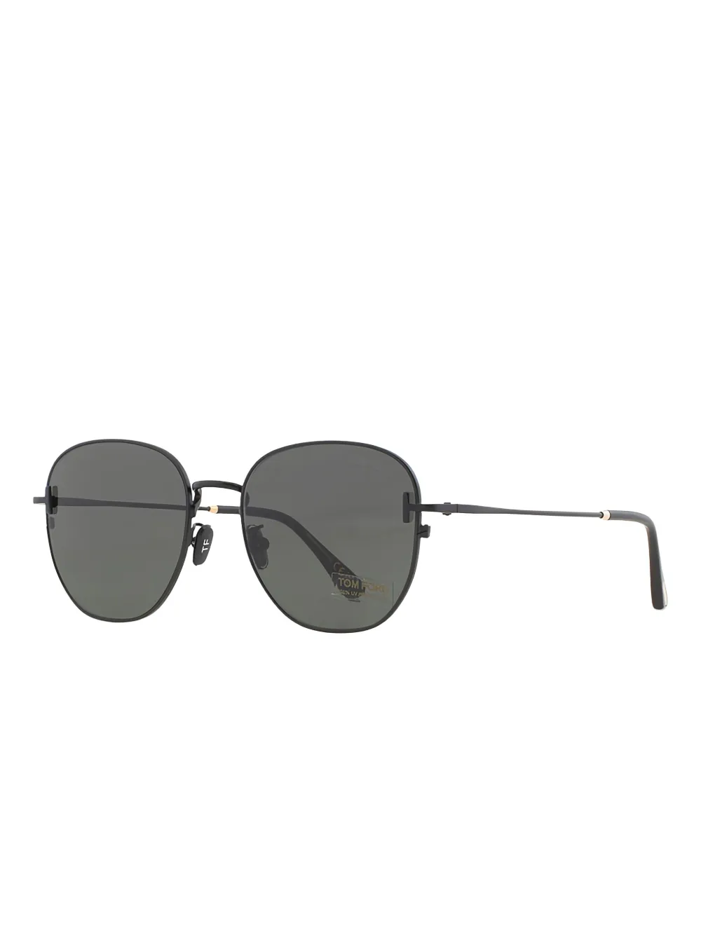 TOM FORD square full-rim sunglasses Zwart
