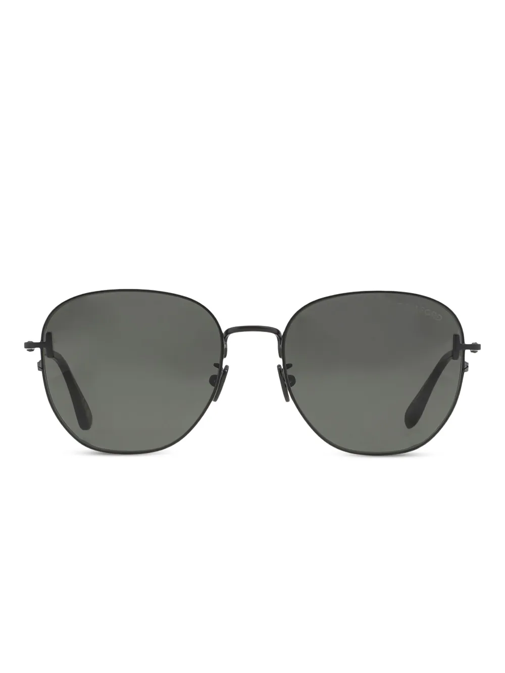 TOM FORD square full-rim sunglasses Zwart