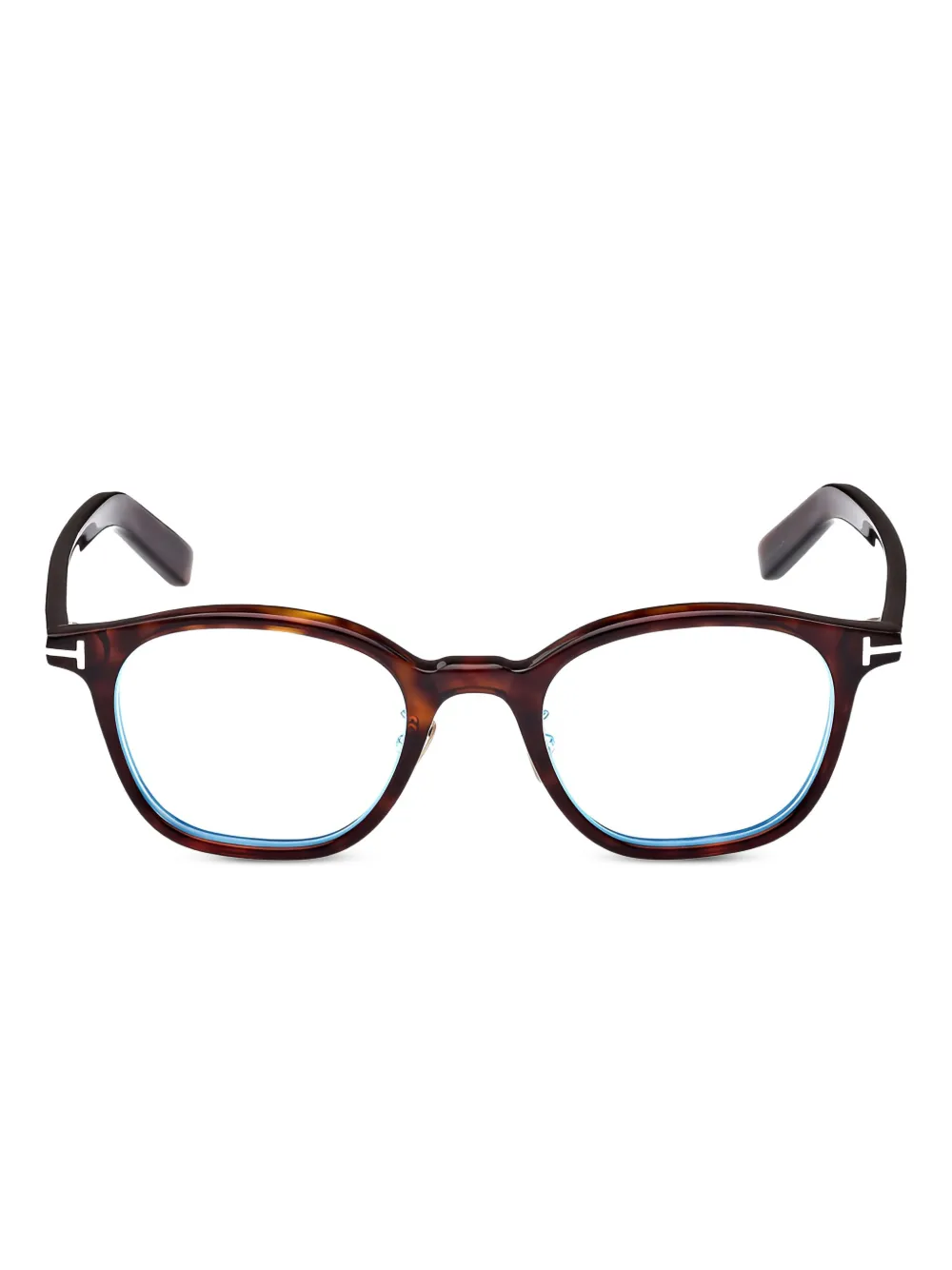 round full-rim glasses