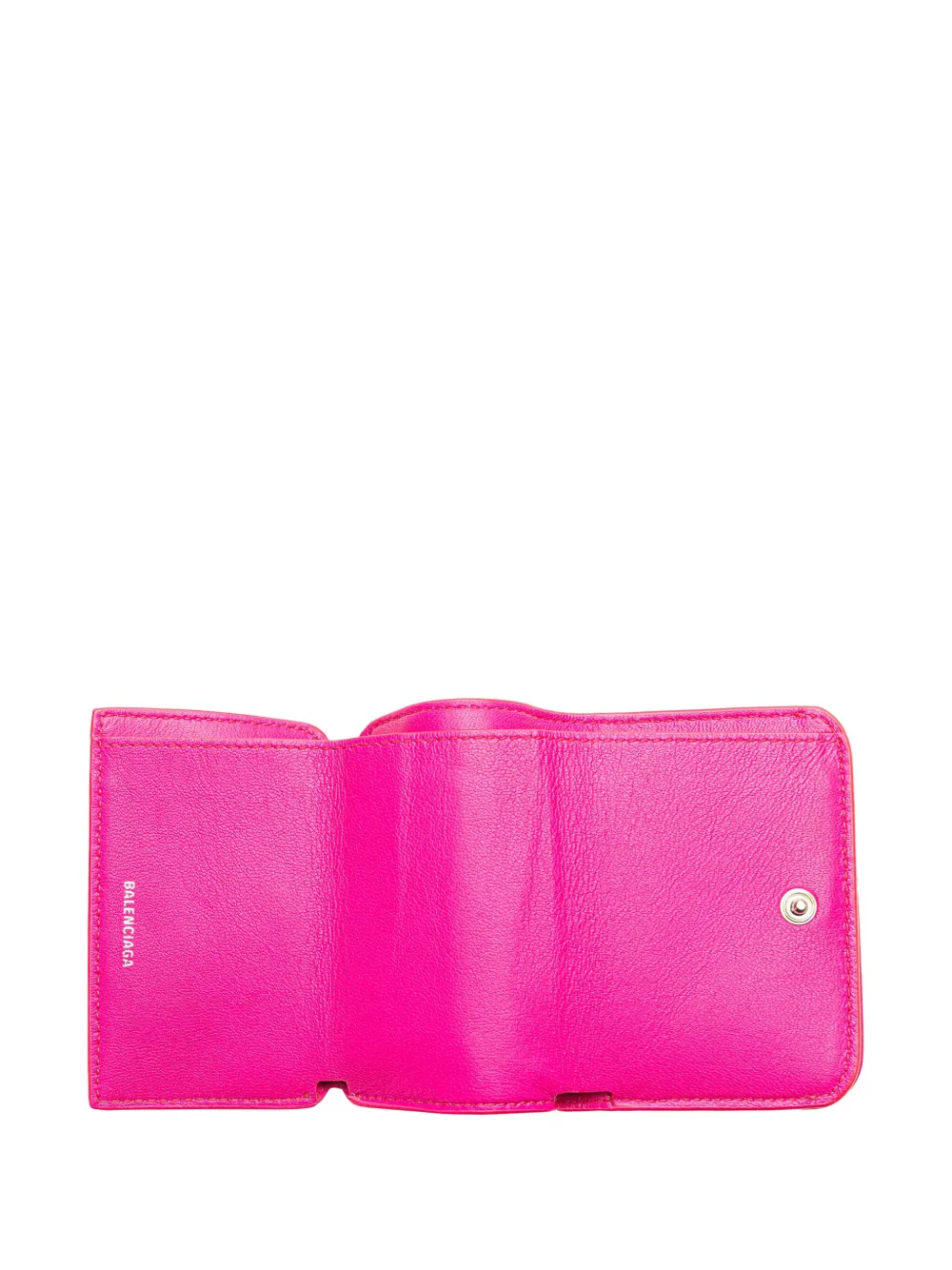 Pre-owned Balenciaga 2007-2020 Mini Leather Cash Trifold Wallet Small Wallets