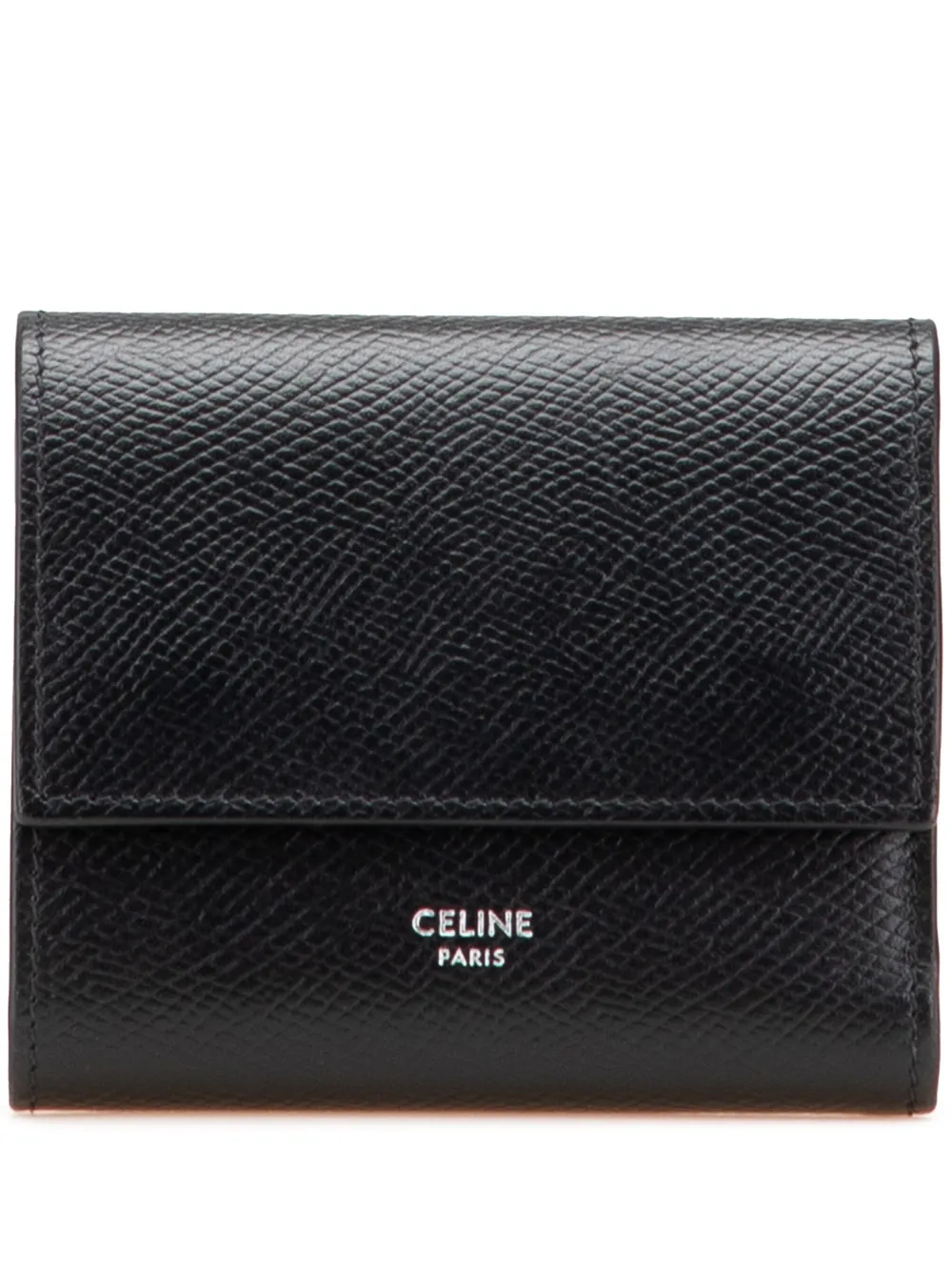 Céline Pre-Owned 2018-2022 レザー トリフォールドウォレット 財布 - ブラック Céline Pre-Owned 2018-2022 レザー トリフォールドウォレット 財布 - ブラック