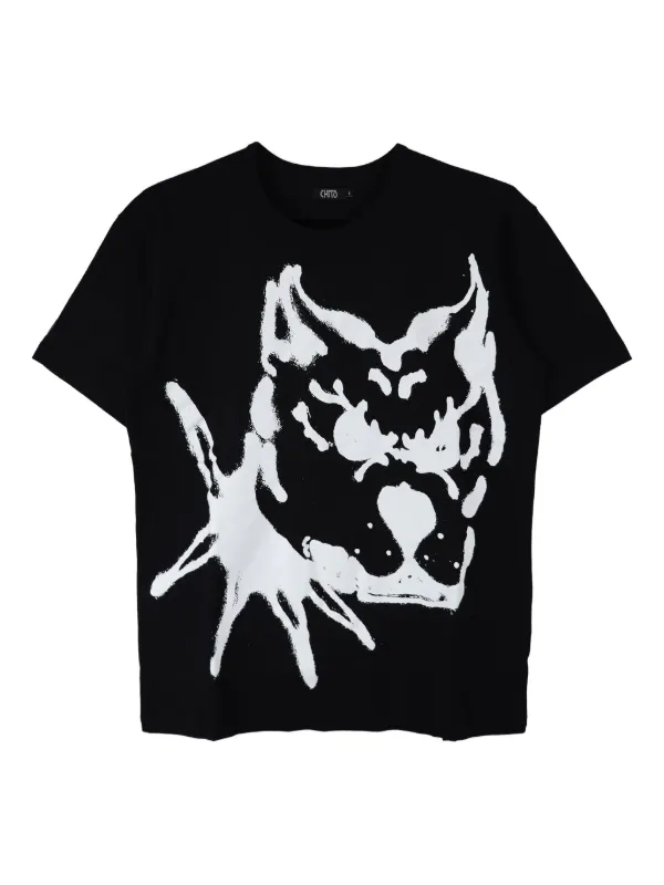 CHITO Cici ドッグプリント Tシャツ | ブラック | FARFETCH JP