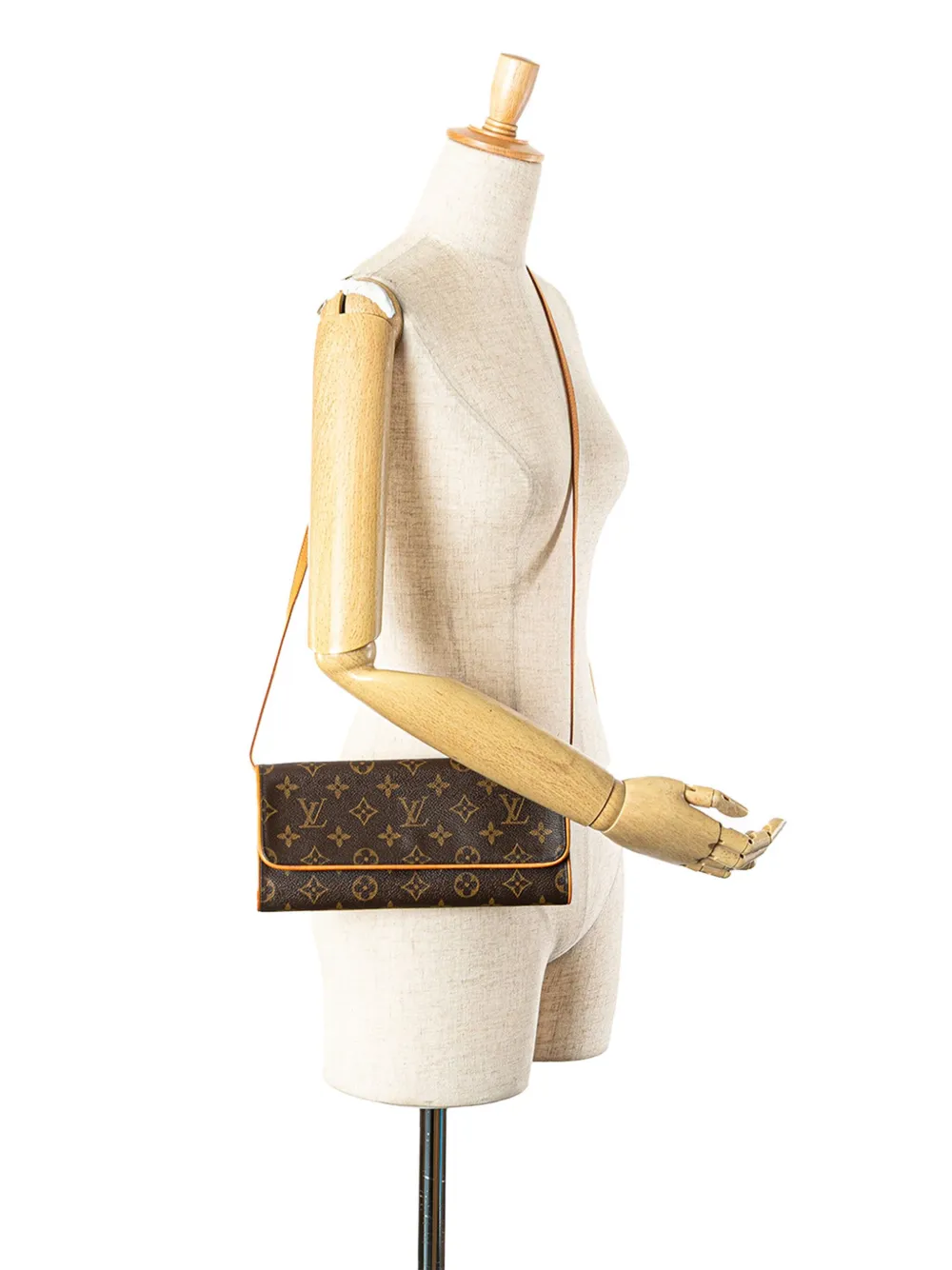 Louis Vuitton Pre-Owned 2002 Monogram Pochette Twin GM crossbody bag | Pre-Owned | Image 2