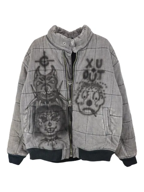 CHITO Finesse Pup hand-painted quilted jacket