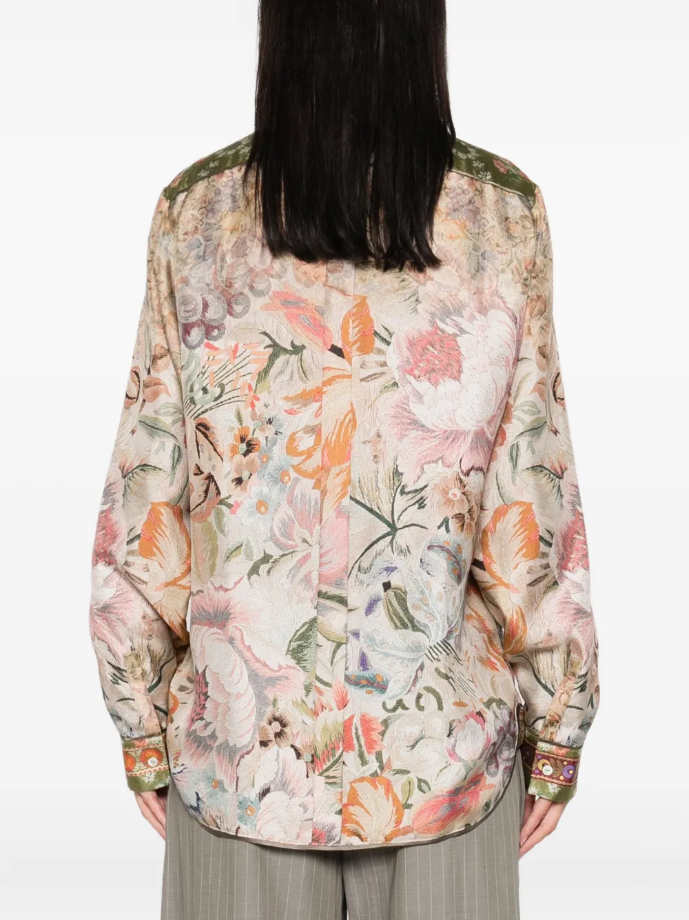 Pierre-Louis Mascia floral-print shirt Groen