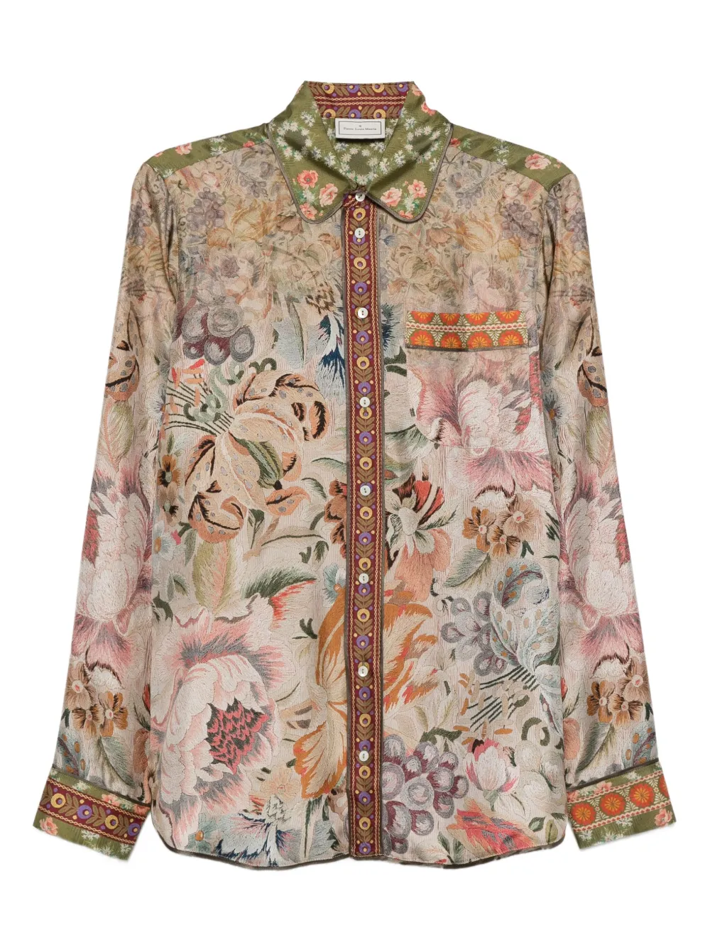 Pierre-Louis Mascia floral-print shirt Groen