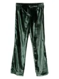 F.R.S For Restless Sleepers velvet elasticated-waist trousers - Green