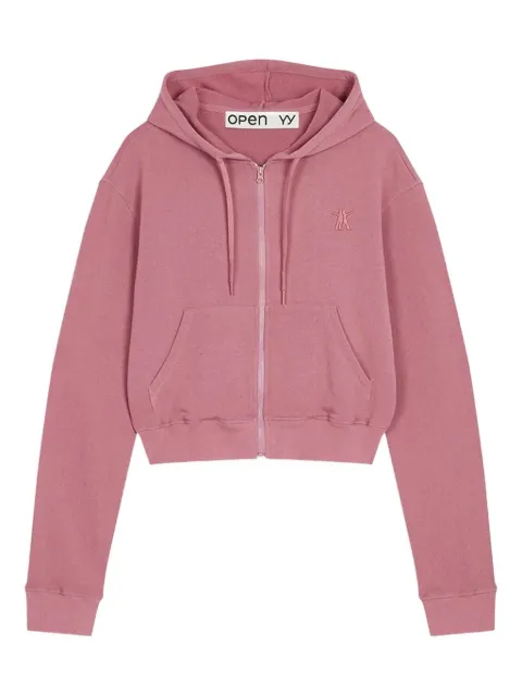 Open YY zip-up hooded jacket