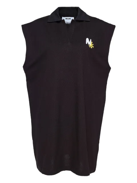 MSGM vestido corto estilo playera tipo polo