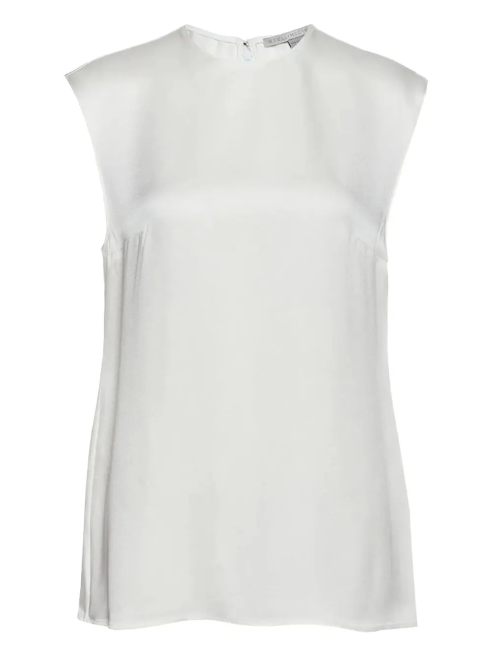 Stella McCartney round-neck sleeveless top Wit