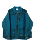 KAMIYA Boro distressed zip-front jacket - Blue