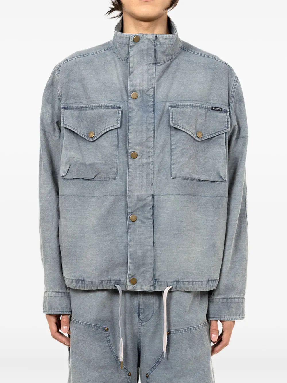 KAMIYA  flap-pocket drawstring-hem jacket | Shirt Jackets | Image 2
