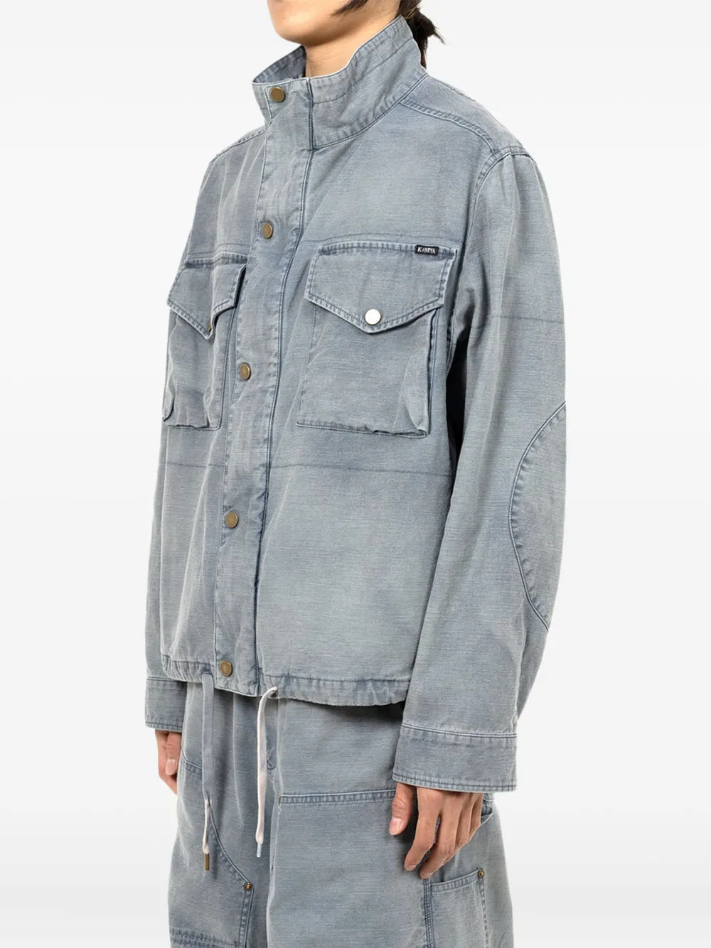 KAMIYA Jack met klepzak en trekkoord Blauw