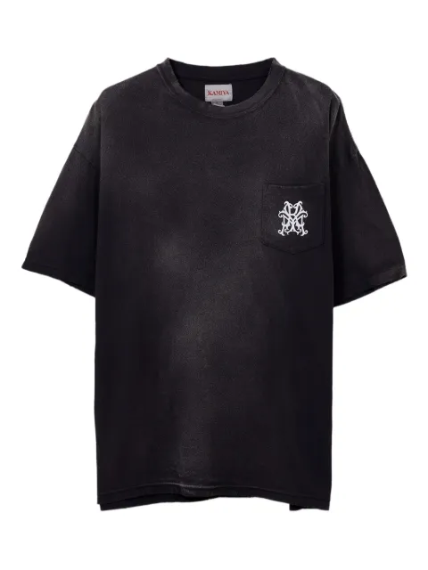 KAMIYA  Rose-print pocket T-shirt