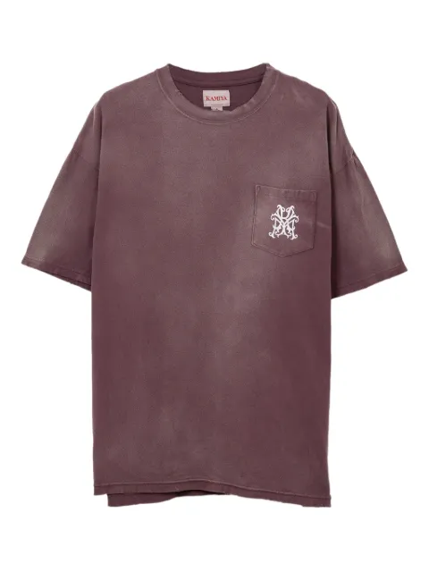 KAMIYA  Rose-print pocket T-shirt