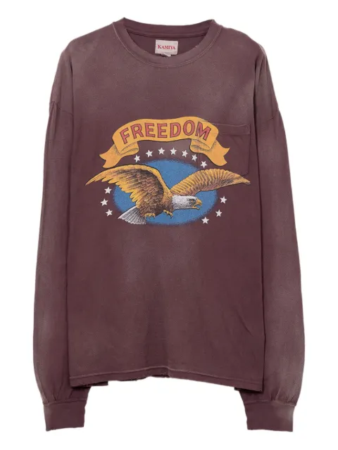 KAMIYA  Freedom long-sleeve T-shirt