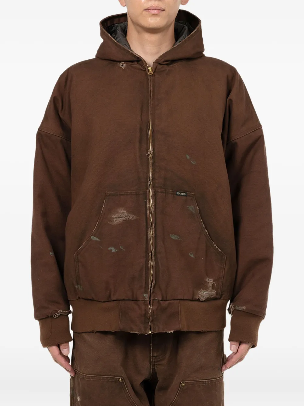 KAMIYA  Boro distressed hooded jacket | Hooded Jackets | Image 2