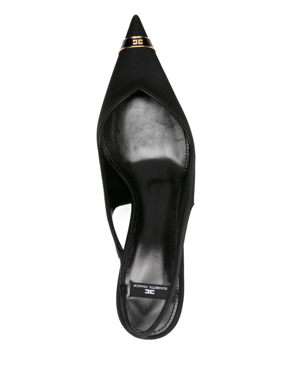 Elisabetta Franchi 60mm slingback pointed-toe pumps Black