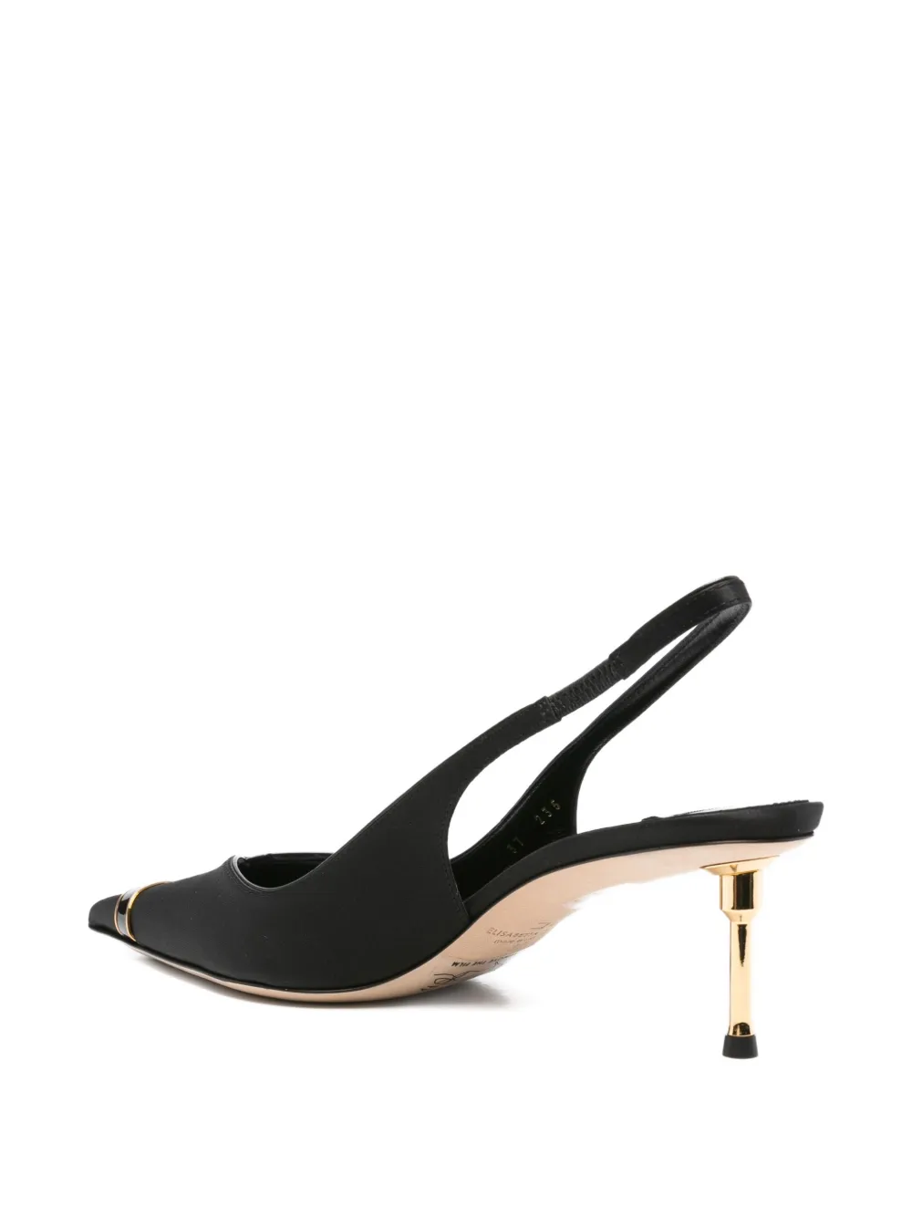 Elisabetta Franchi 60mm slingback pointed-toe pumps Black