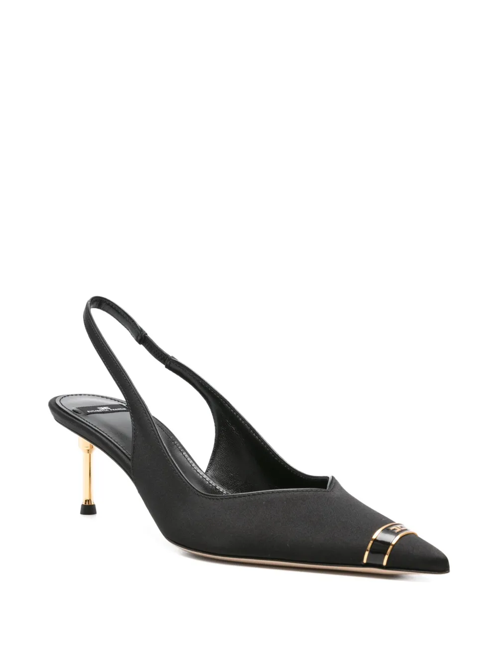 Elisabetta Franchi 60mm slingback pointed-toe pumps Black