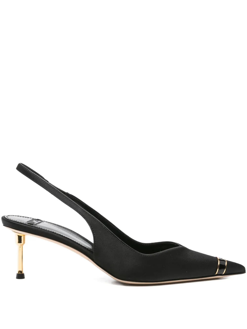 Elisabetta Franchi 60mm slingback pointed-toe pumps Black