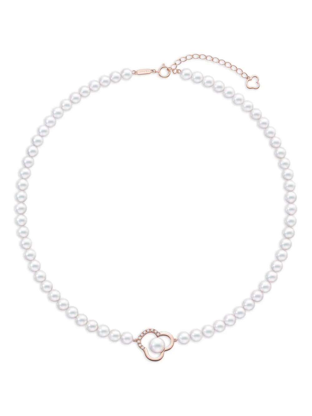 TASAKI 18K rose gold Chants signature akoya pearls and diamonds TASAKI 18K rose gold Chants signature akoya pearls and diamonds