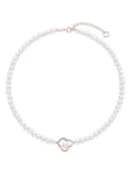 TASAKI 18K rose gold Chants signature akoya pearls and diamonds necklace - White