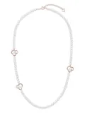 TASAKI 18K rose gold Chants signature akoya pearl and diamonds necklace - White