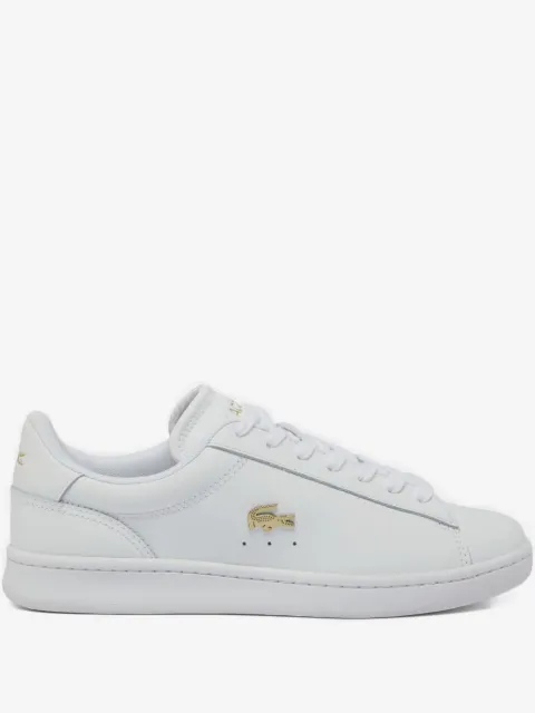 Lacoste gold-logo leather sneakers