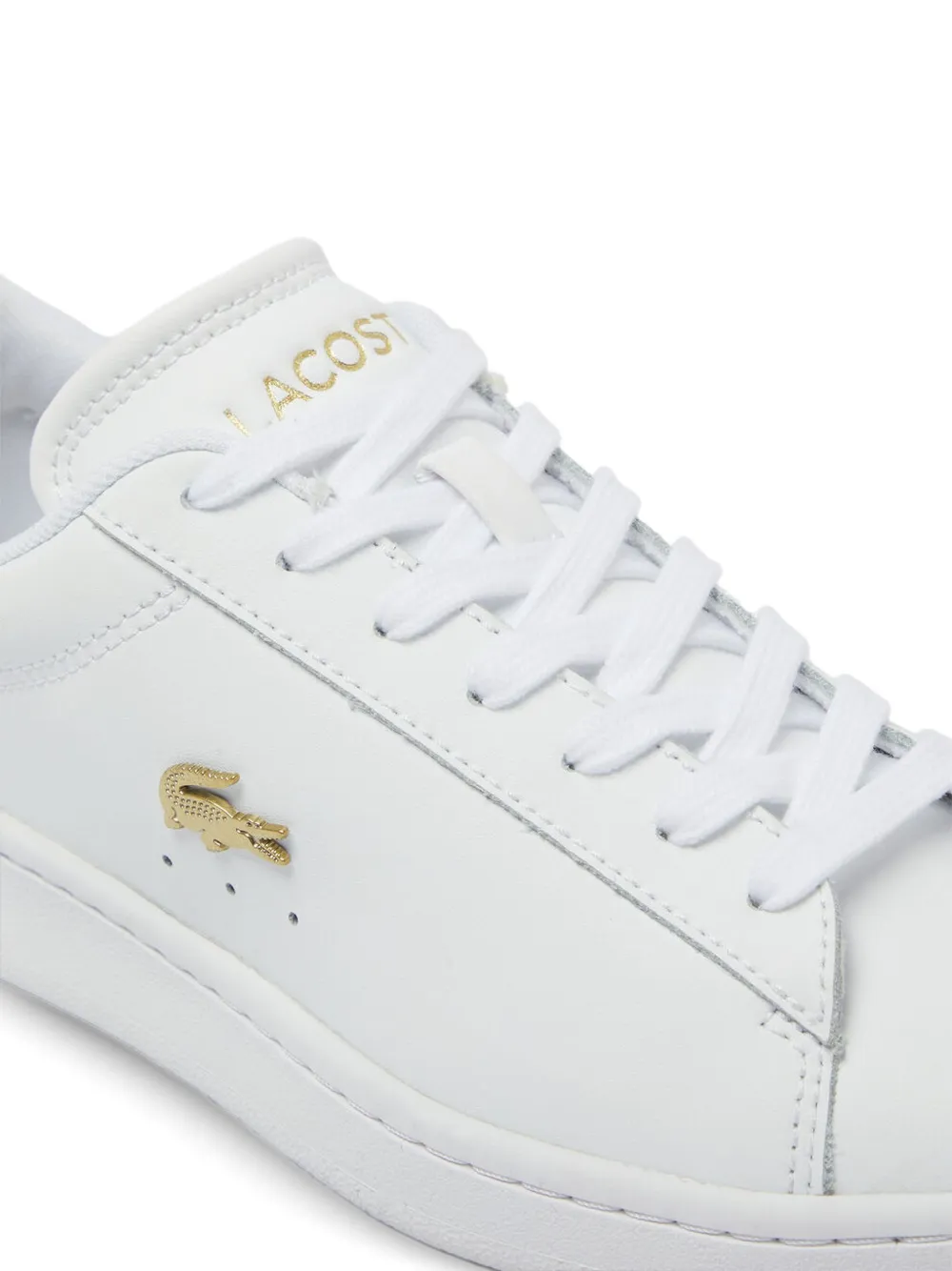 Lacoste Leren sneakers met logo - Wit