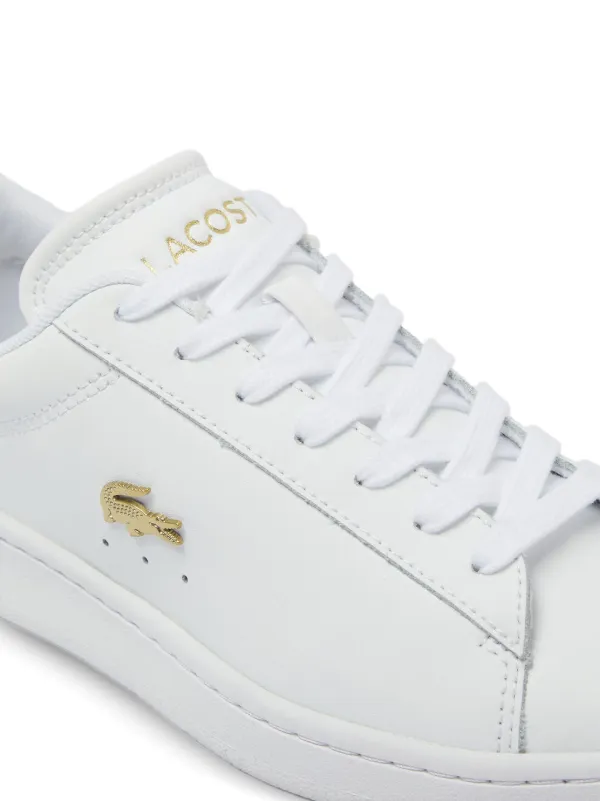 Lacoste gold-logo Leather Sneakers White FARFETCH IN