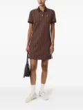 Lacoste geometric-pattern polo dress - Brown