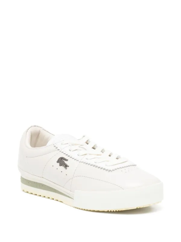Lacoste Aura Leather Trainers White FARFETCH ID