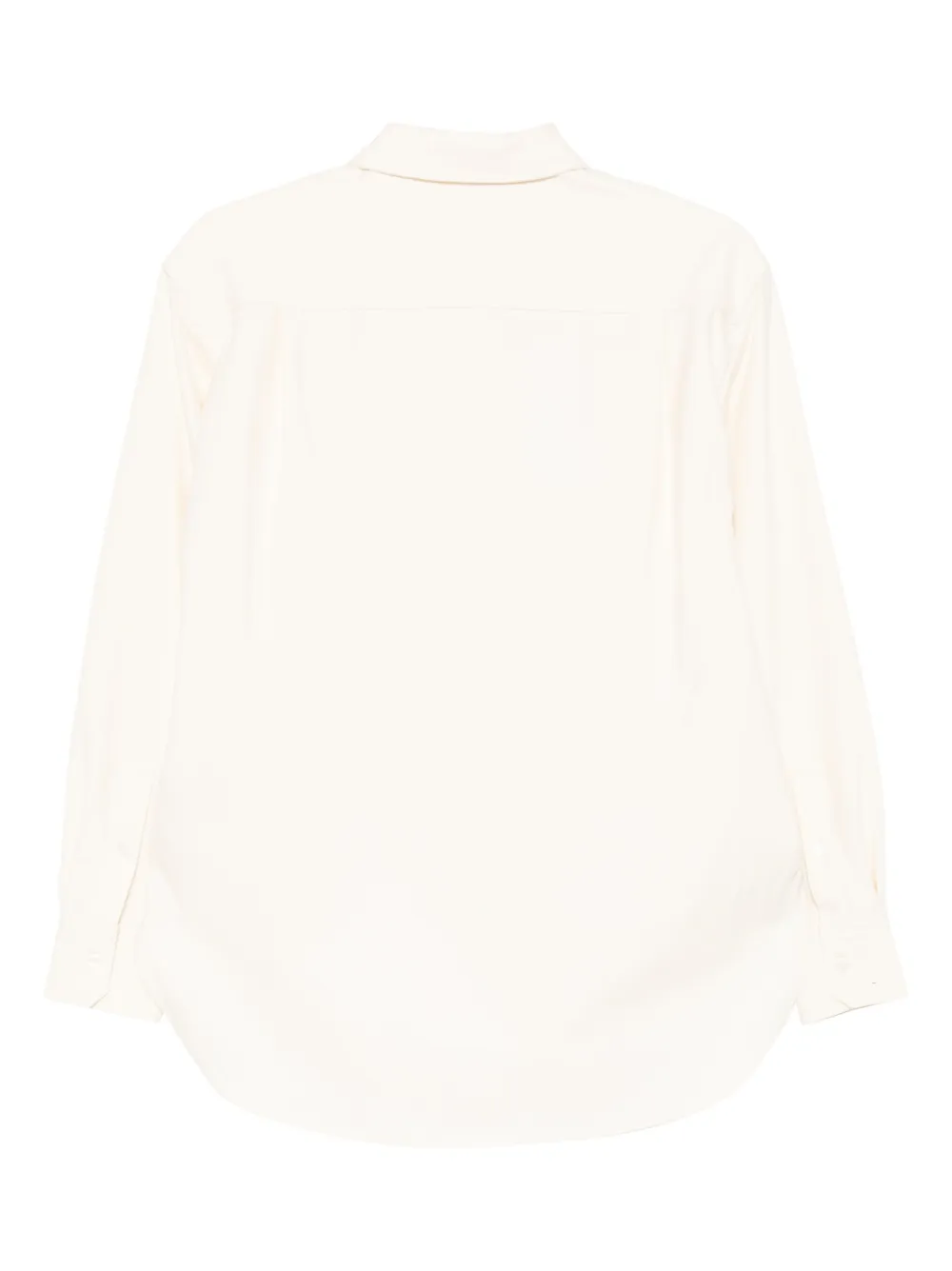 Lacoste Flanellen blouse met logo - Beige