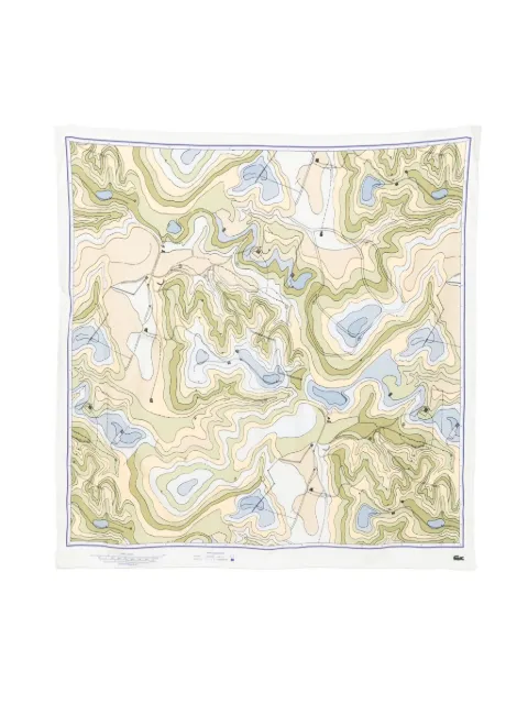 Lacoste graphic-printed scarf