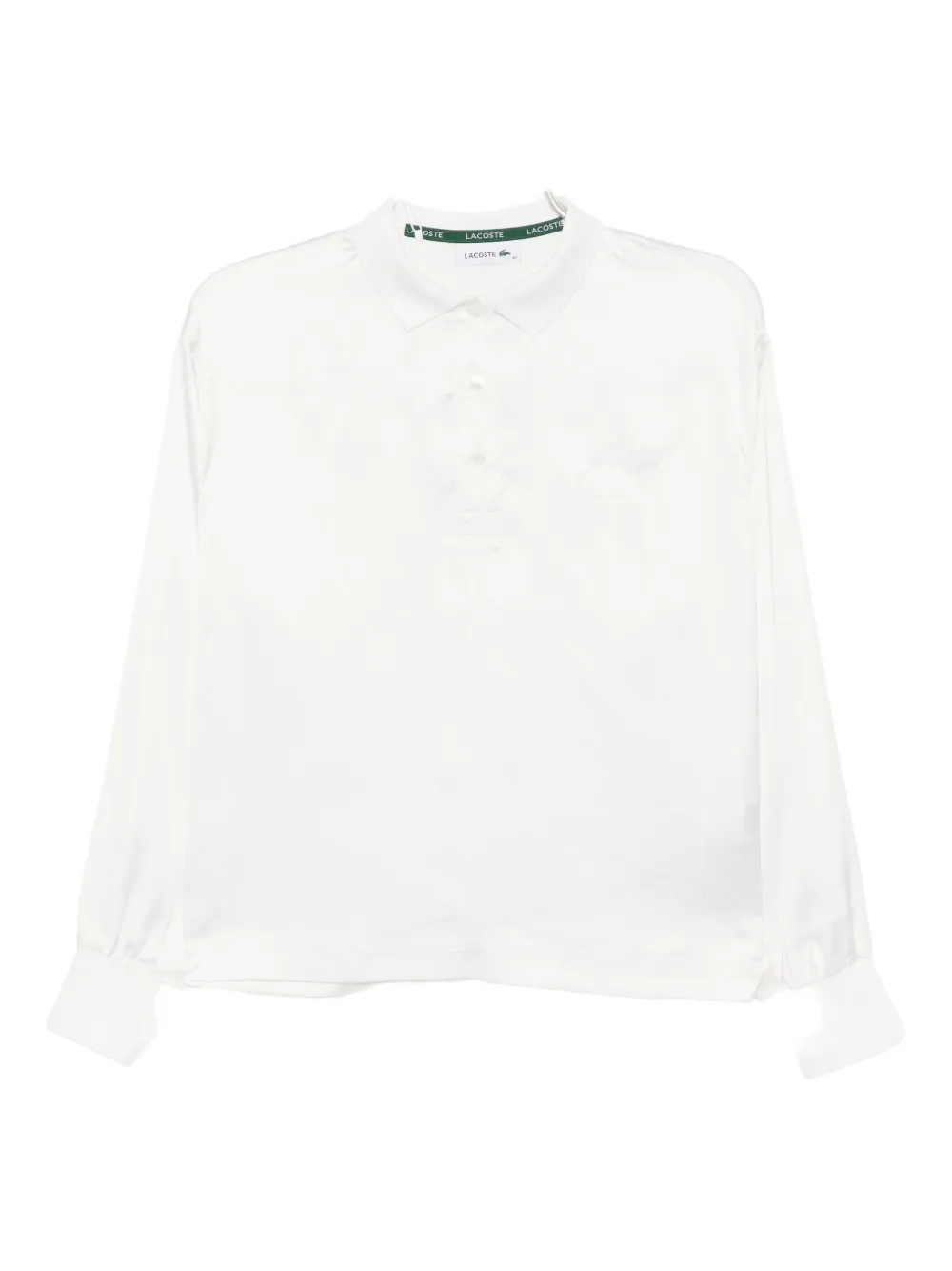 Lacoste embroidered-logo polo top - Weiß