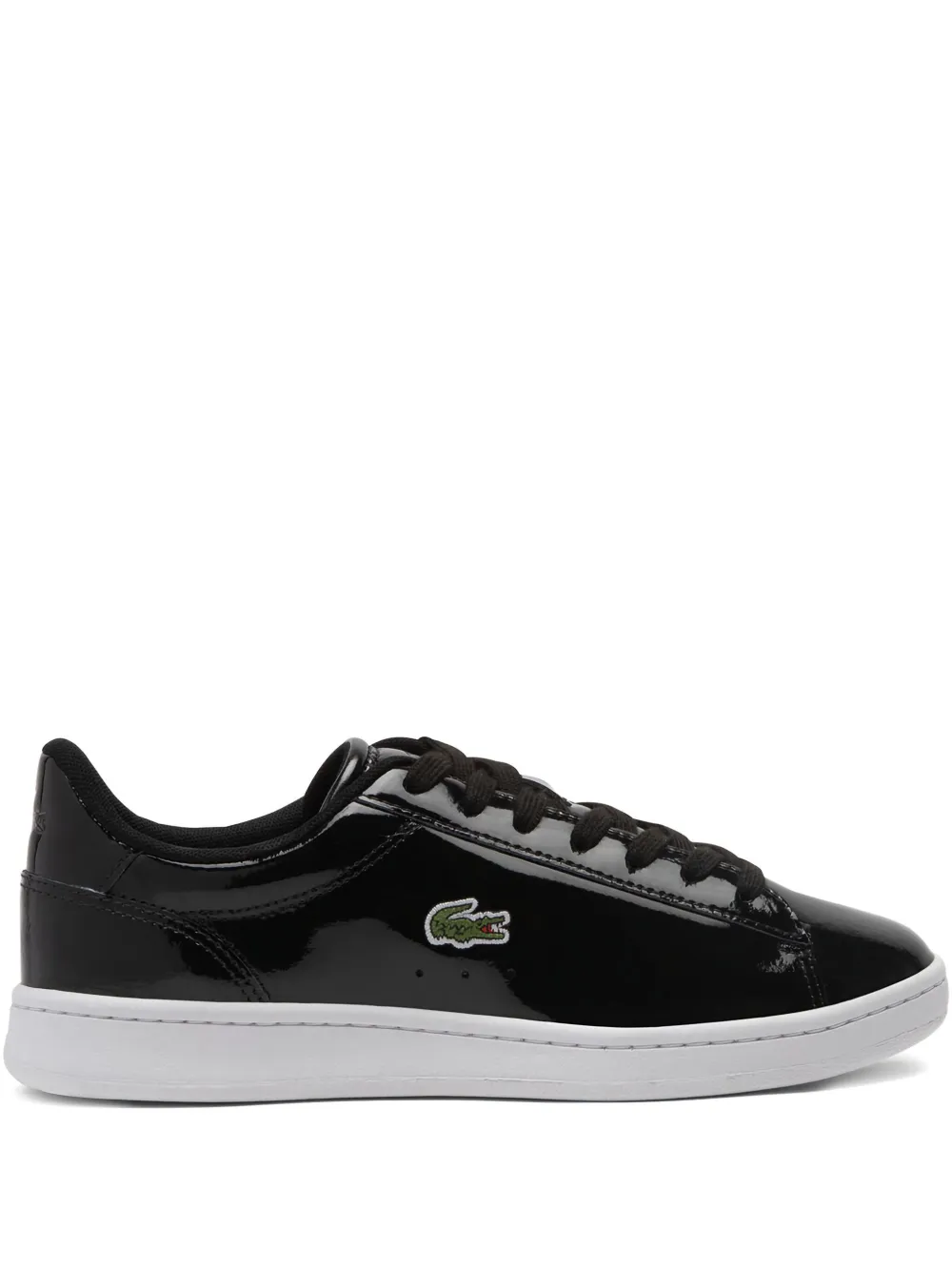 Lacoste patent leather sneakers Black
