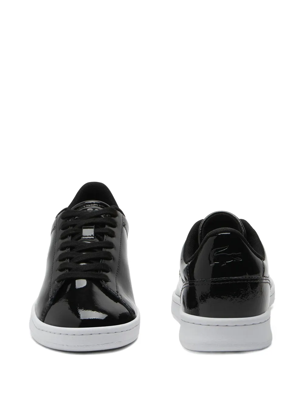 Lacoste patent leather sneakers Black