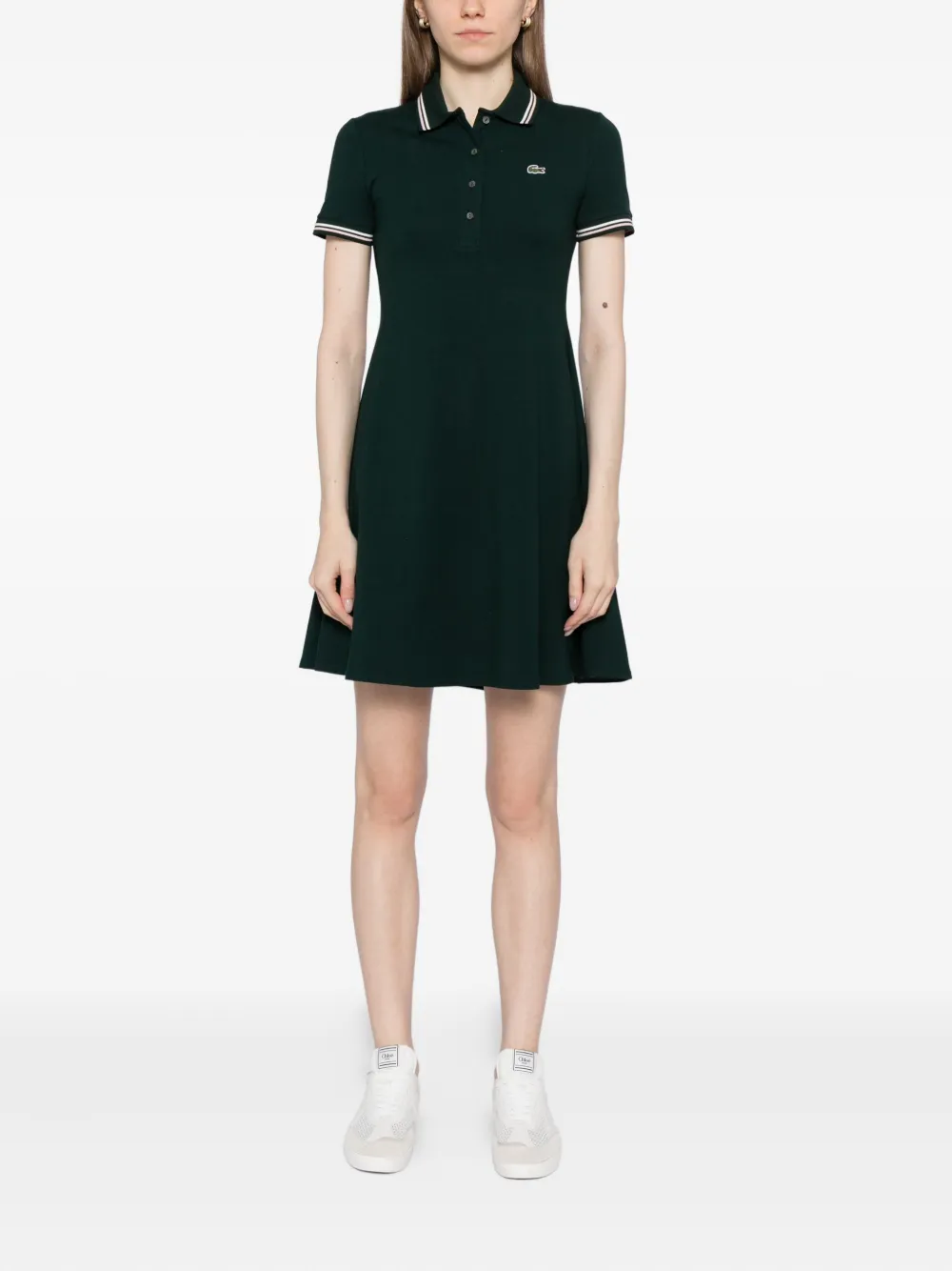 Lacoste Polojurk met logo-applicatie - Groen