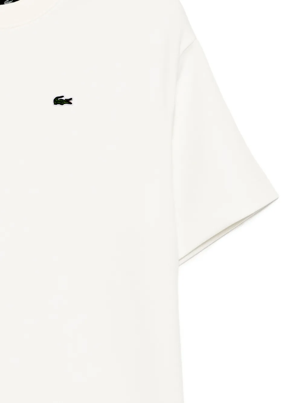 Lacoste T-shirt met geborduurd logo Wit
