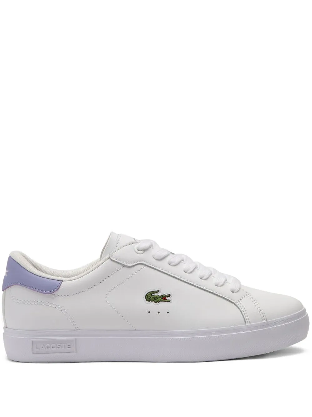Lacoste Powercourt crocodile-embroidered sneakers White