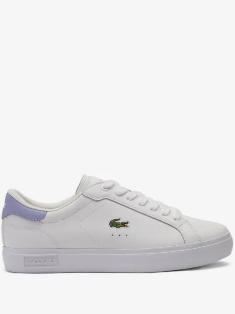 Lacoste Powercourt crocodile-embroidered sneakers