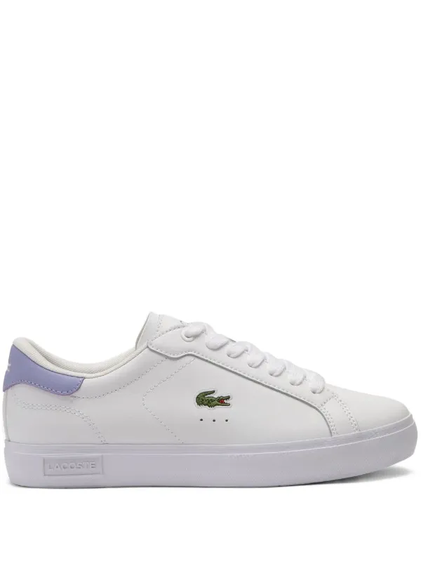 Lacoste Powercourt crocodile-embroidered Sneakers White