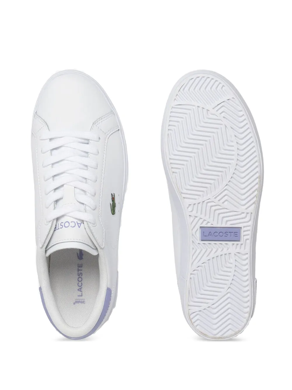 Lacoste Powercourt crocodile-embroidered sneakers White