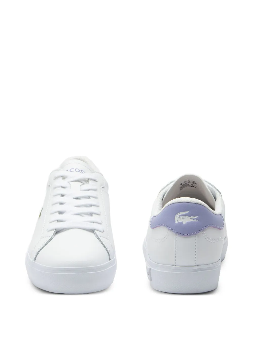 Lacoste Powercourt crocodile-embroidered sneakers White